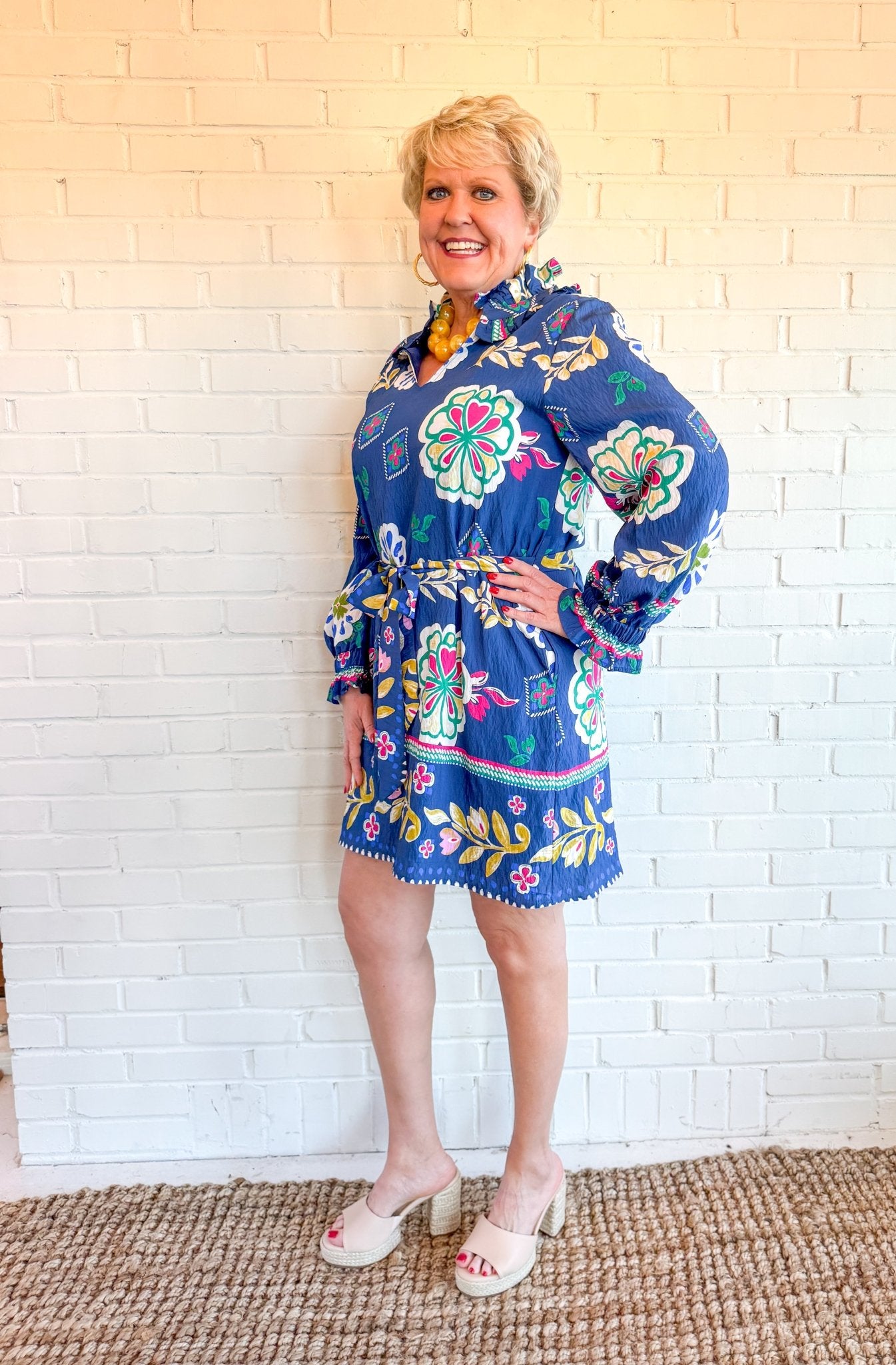 Cobalt Dress - Blissful Boutique