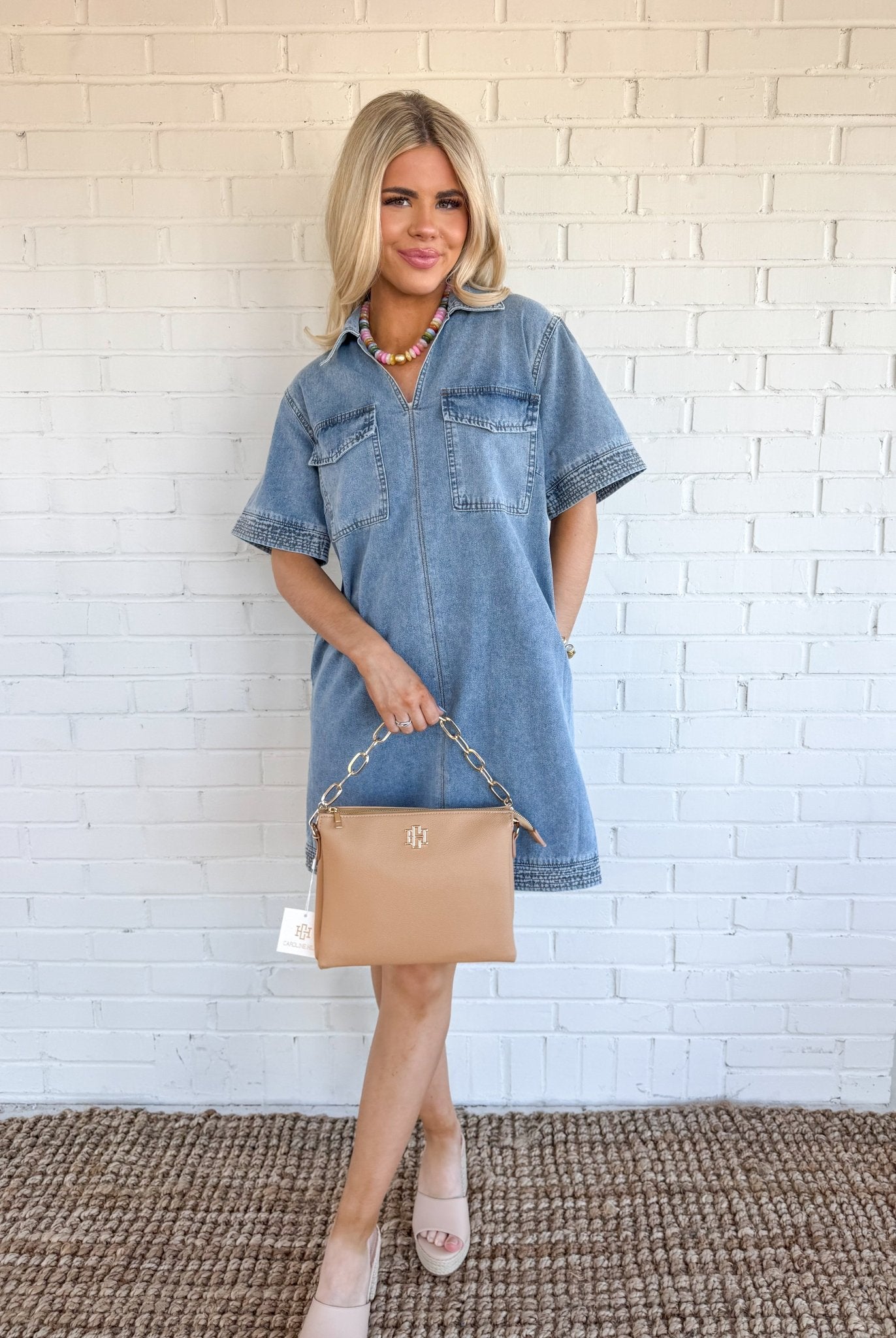 Dungaree Dress - Blissful Boutique