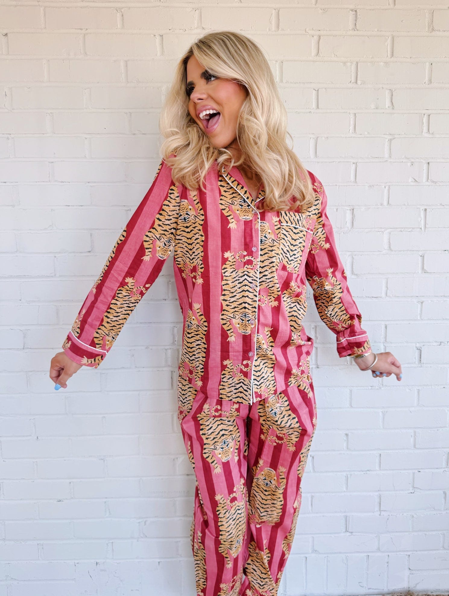 Eye of the Tiger Pajama Pant Set - Blissful Boutique