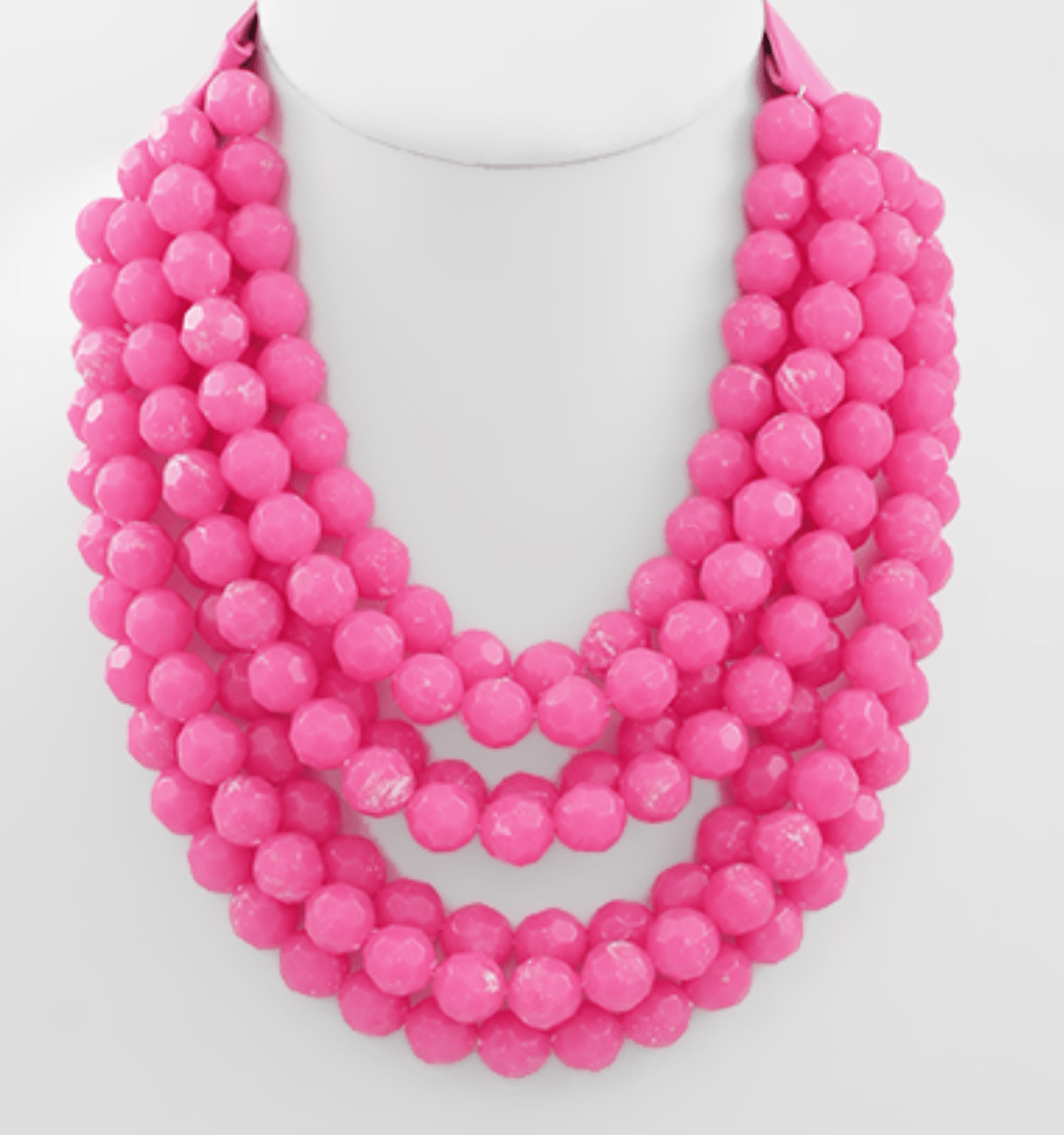 Faceted Marble Bead Necklace - Blissful Boutique