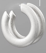 glazed big hoops - Blissful Boutique