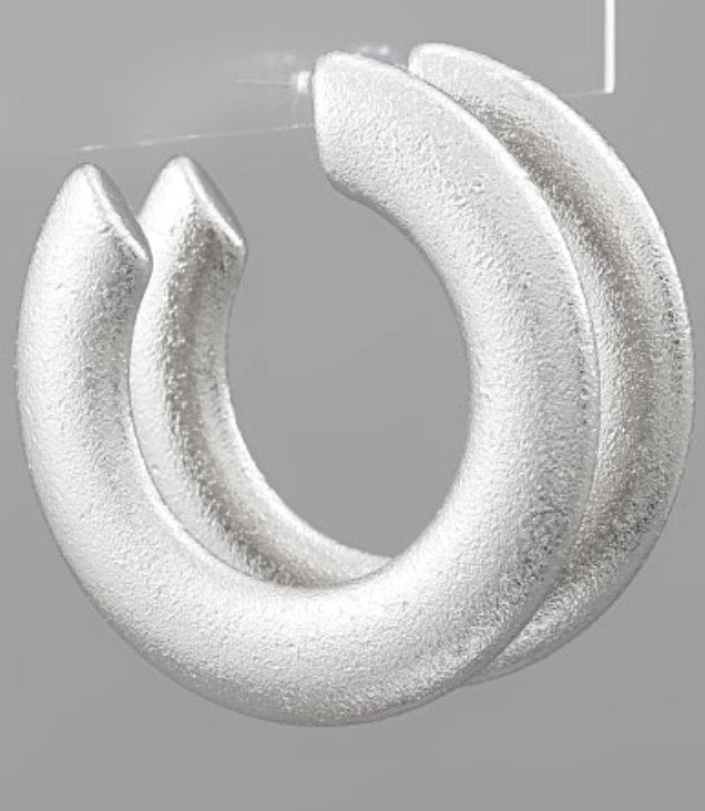 glazed big hoops - Blissful Boutique