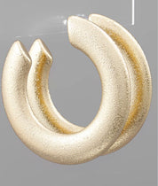 glazed big hoops - Blissful Boutique