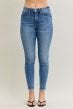 High Waist Tummy Control Shield Back Pkts Skinny Fit Judy Blue - Blissful Boutique