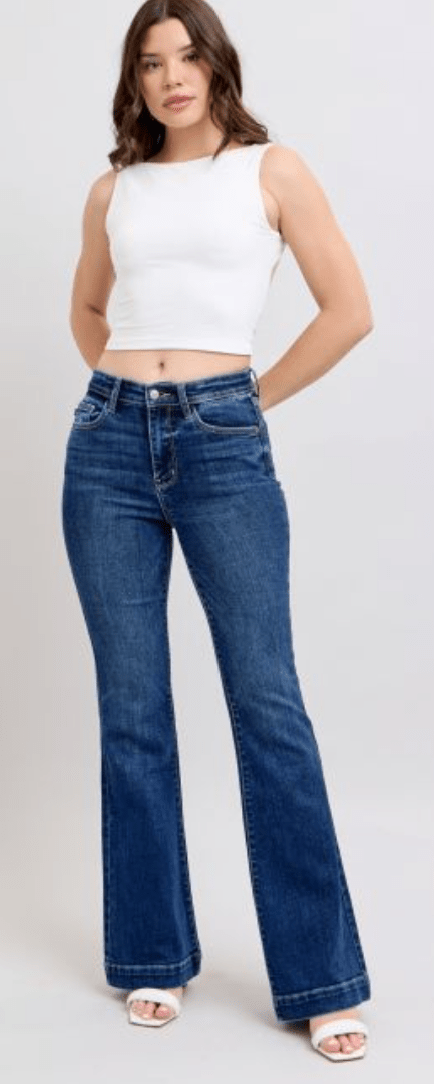 HW Trouser Flare (Judy Blue) - Blissful Boutique