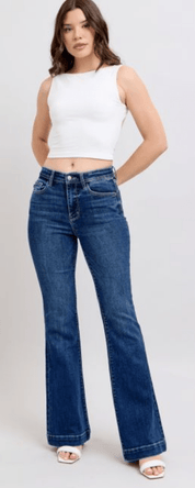HW Trouser Flare (Judy Blue) - Blissful Boutique