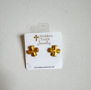 Piper Cross Studs - Blissful Boutique