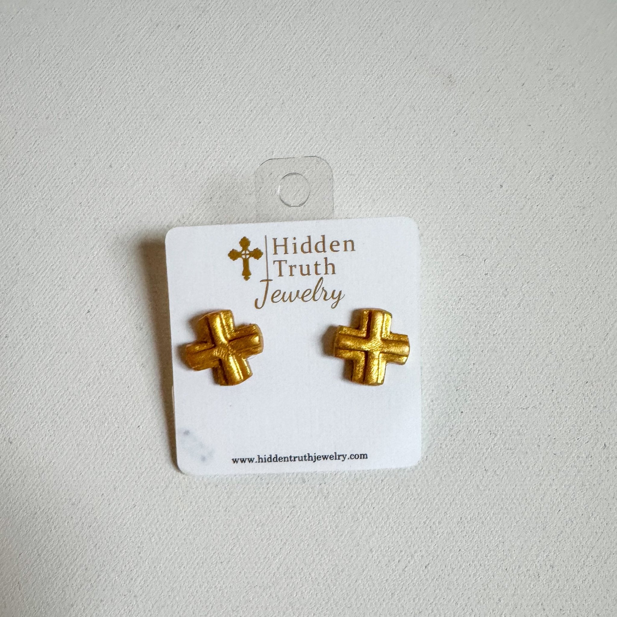 Piper Cross Studs - Blissful Boutique