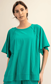 Slub Oversized SS Top - Blissful Boutique
