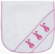 Smocked Burp Cloth - Blissful Boutique