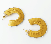 Studded Hoops - Blissful Boutique