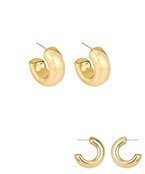 25mm Tube Metal Hoops - Blissful Boutique