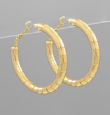 45mm Omega Chain Hoops - Blissful Boutique