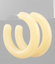 50 mm Acrylic Tube Hoops - Blissful Boutique