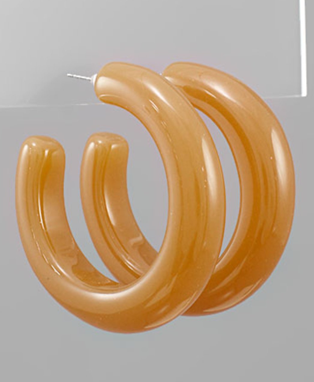 50 mm Acrylic Tube Hoops - Blissful Boutique