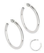 50mm Metal Hoops - Blissful Boutique