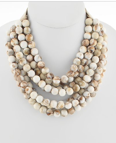 Agate Ball Beaded Necklace - Blissful Boutique