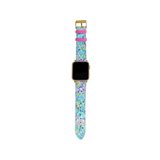 Apple Watch Band - Leather, Cabana Cocktail - Blissful Boutique