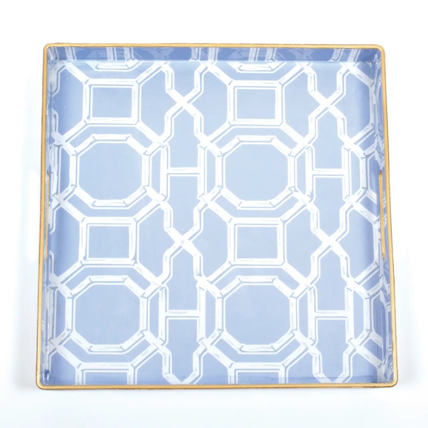 Bamboo Trellis Square Tray - Blissful Boutique