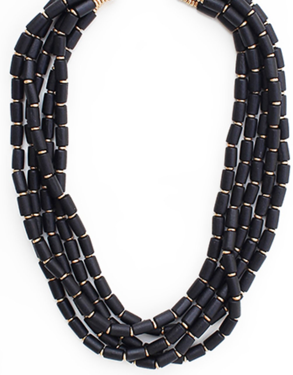 Bead Round Tube Necklace - Blissful Boutique