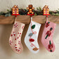 Beaded Christmas Stockings (Multiple Designs Available) - Blissful Boutique