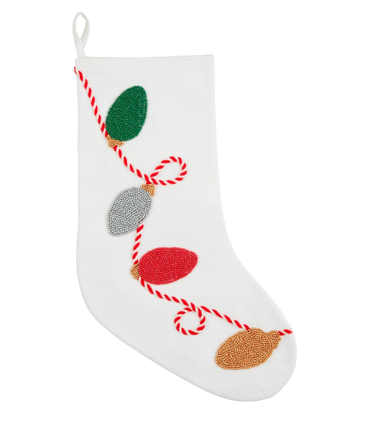 Beaded Christmas Stockings (Multiple Designs Available) - Blissful Boutique