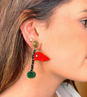 Beaded Golf Earrings - Blissful Boutique