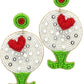 Beaded Golf with Heart Earrings - Blissful Boutique