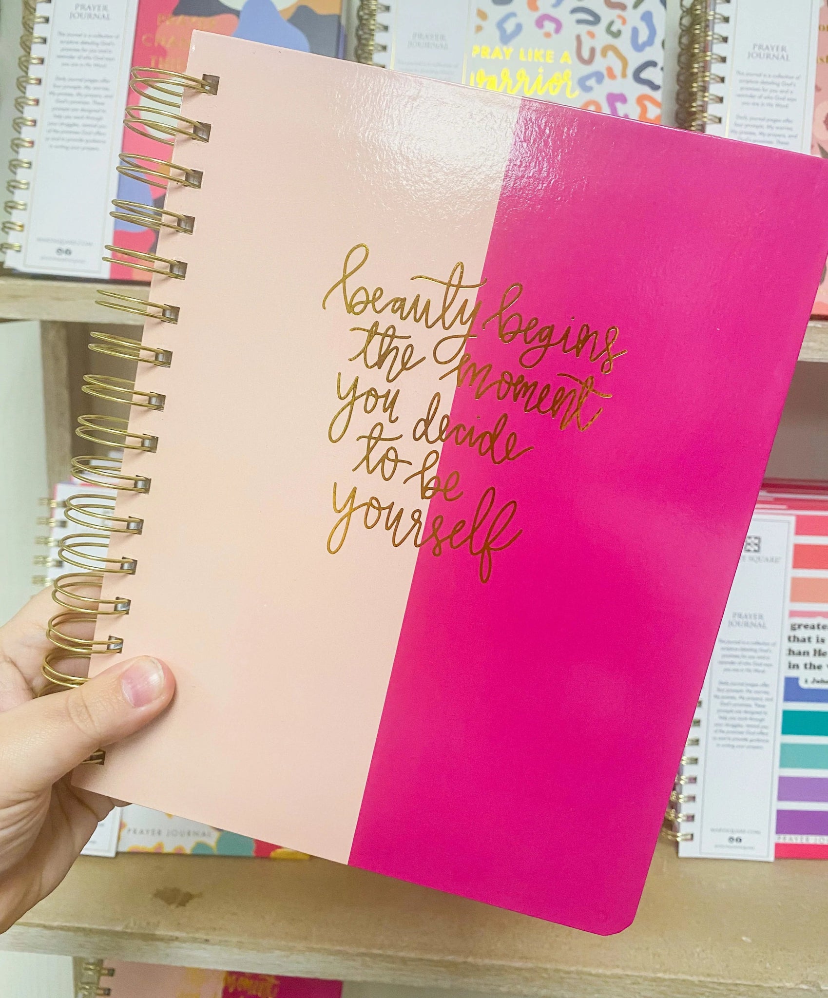 Beauty Begins Spiral Bound Journal - Blissful Boutique