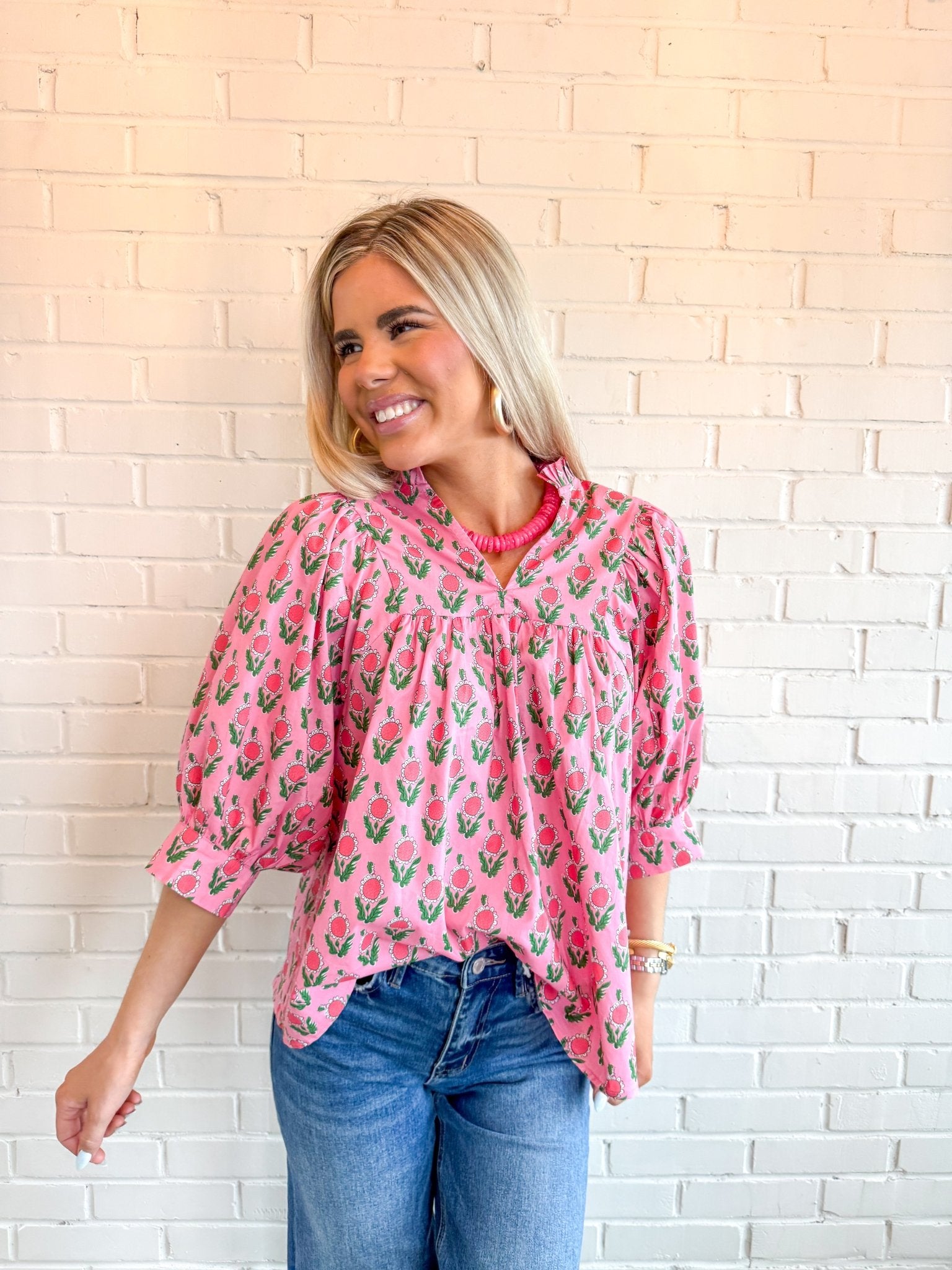 Bella Bloom Blouse - Blissful Boutique
