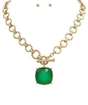 Big Stone Pendant Necklace - Blissful Boutique