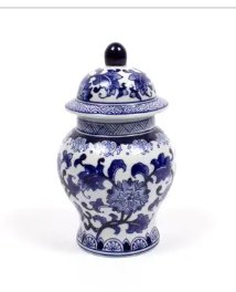 Blue Chinoiserie Ginger Jar/Small - Blissful Boutique