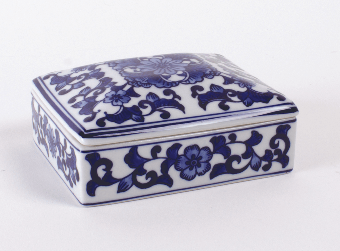 Blue Chinoiseries Trinket Box - Blissful Boutique