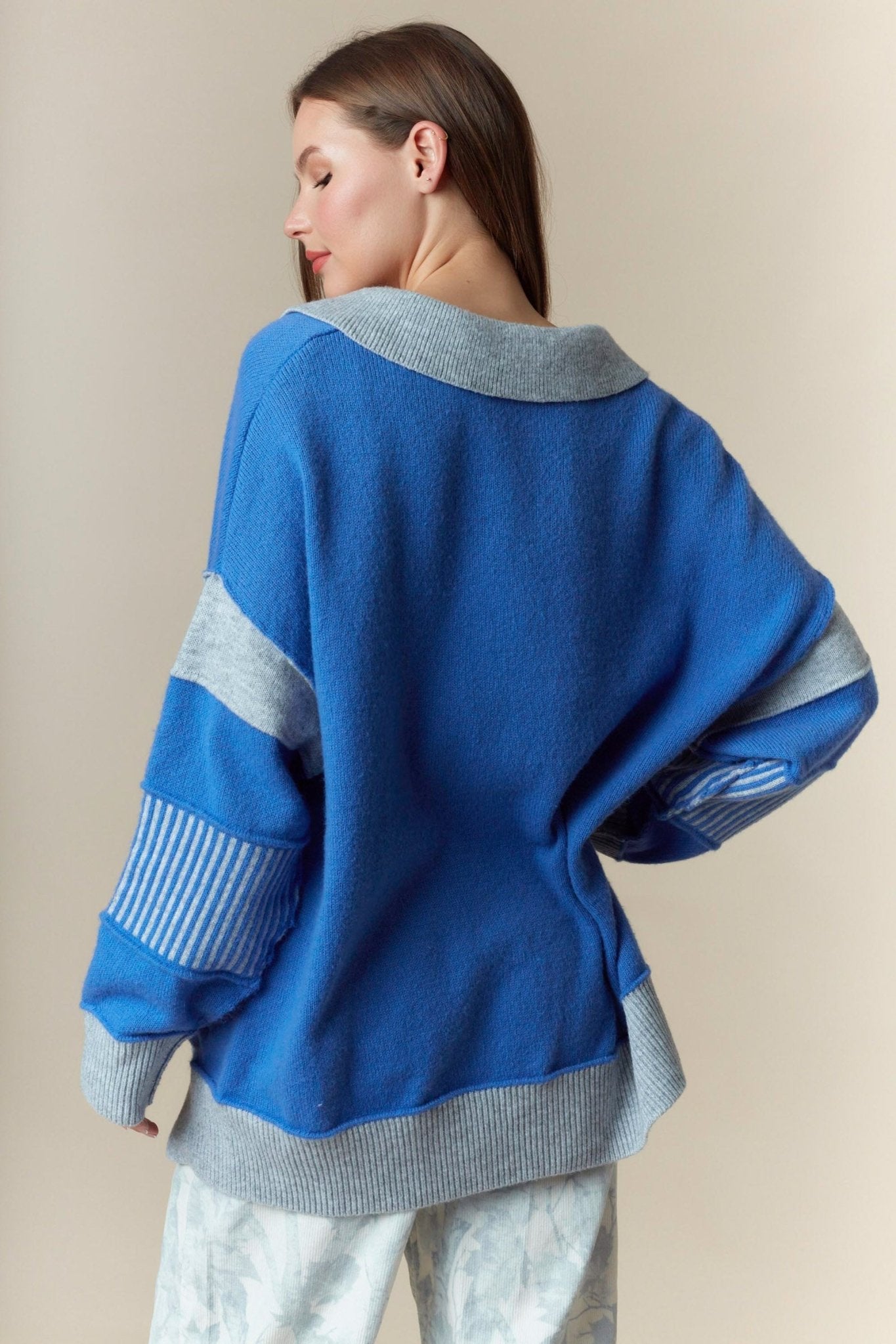 Blue Horizon Pullover - Blissful Boutique