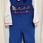 Boys Smocked Christmas Overall - Blissful Boutique