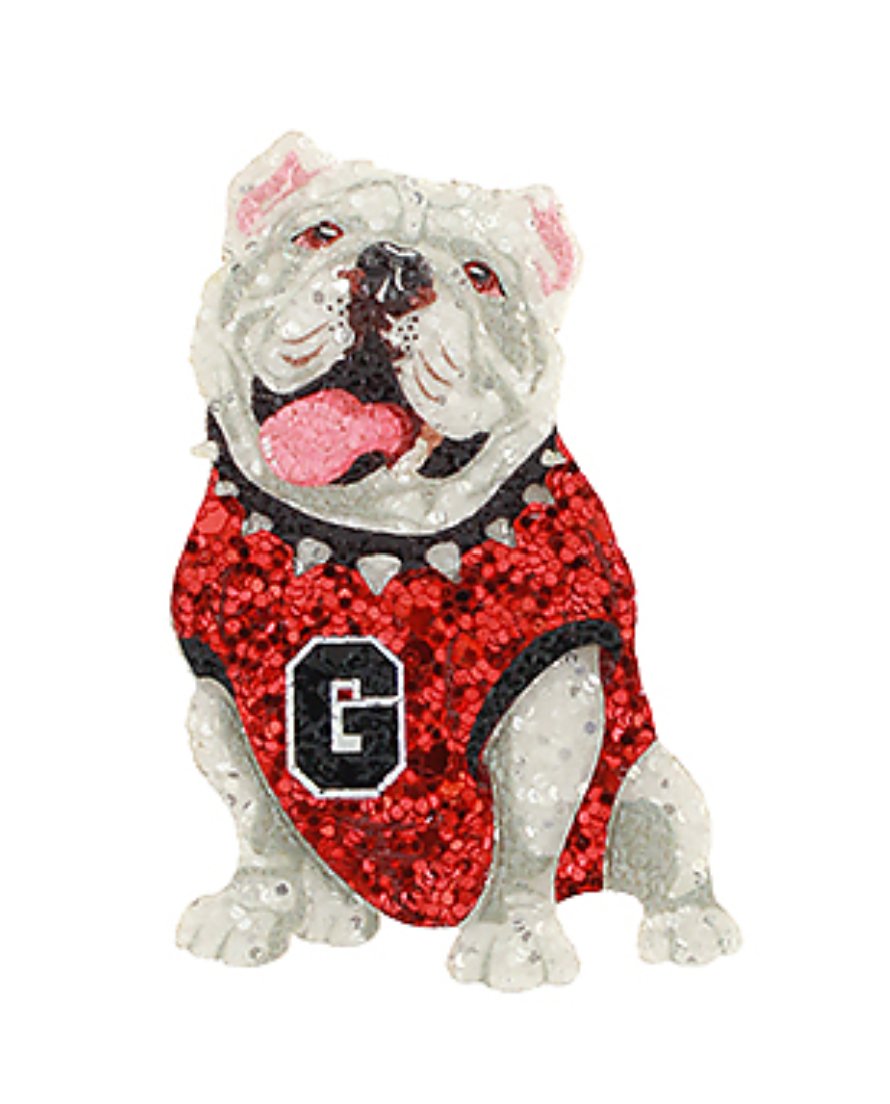 Bulldog Glitter Brooch - Blissful Boutique