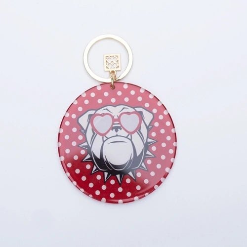 Bulldog Keychain - Blissful Boutique