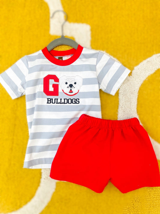 Bulldogs Boys Short Set - Blissful Boutique