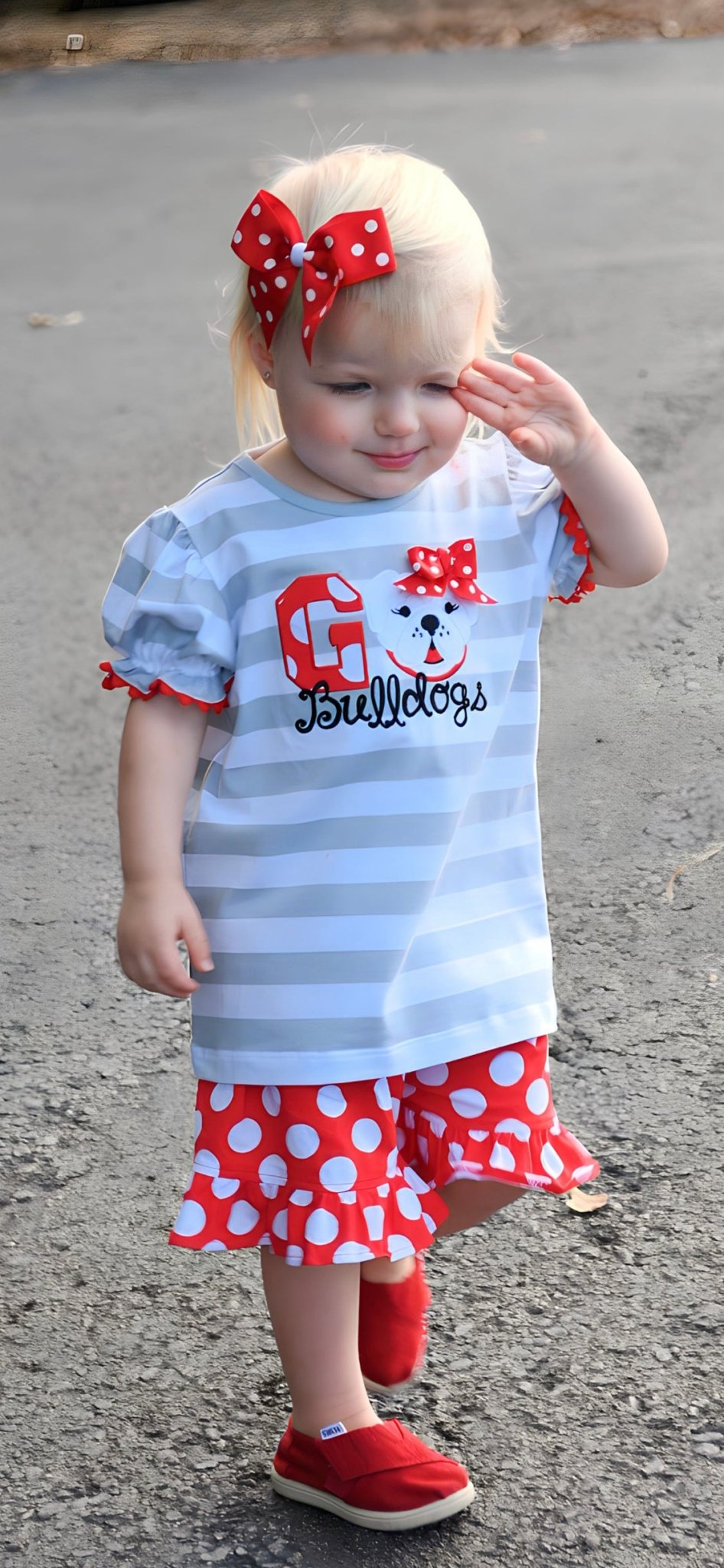 Bulldogs Girls Short Set - Blissful Boutique