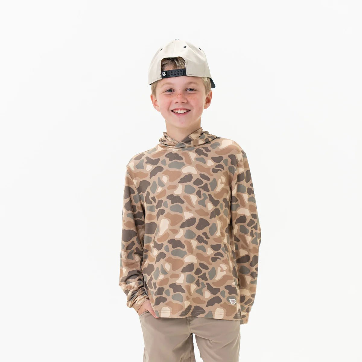 BURLEBO Boys' Performance Hoodie - Pintail Camo - Blissful Boutique