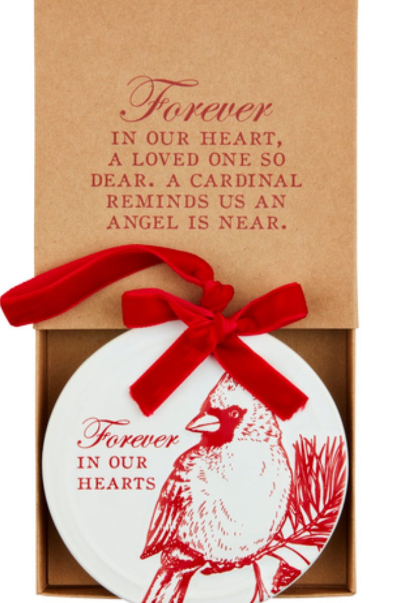 Cardinal Ceramic Box Ornament - Blissful Boutique