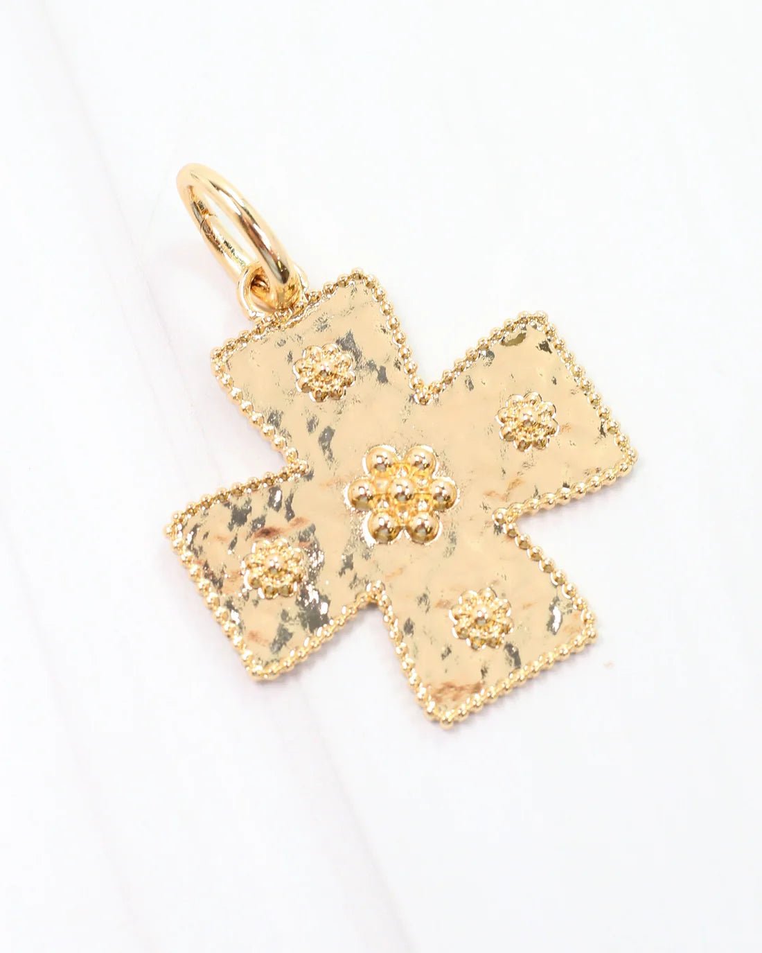 Carol Small Cross Charm - Blissful Boutique