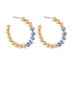 Ceramic & CCB Ball Hoops - Blissful Boutique