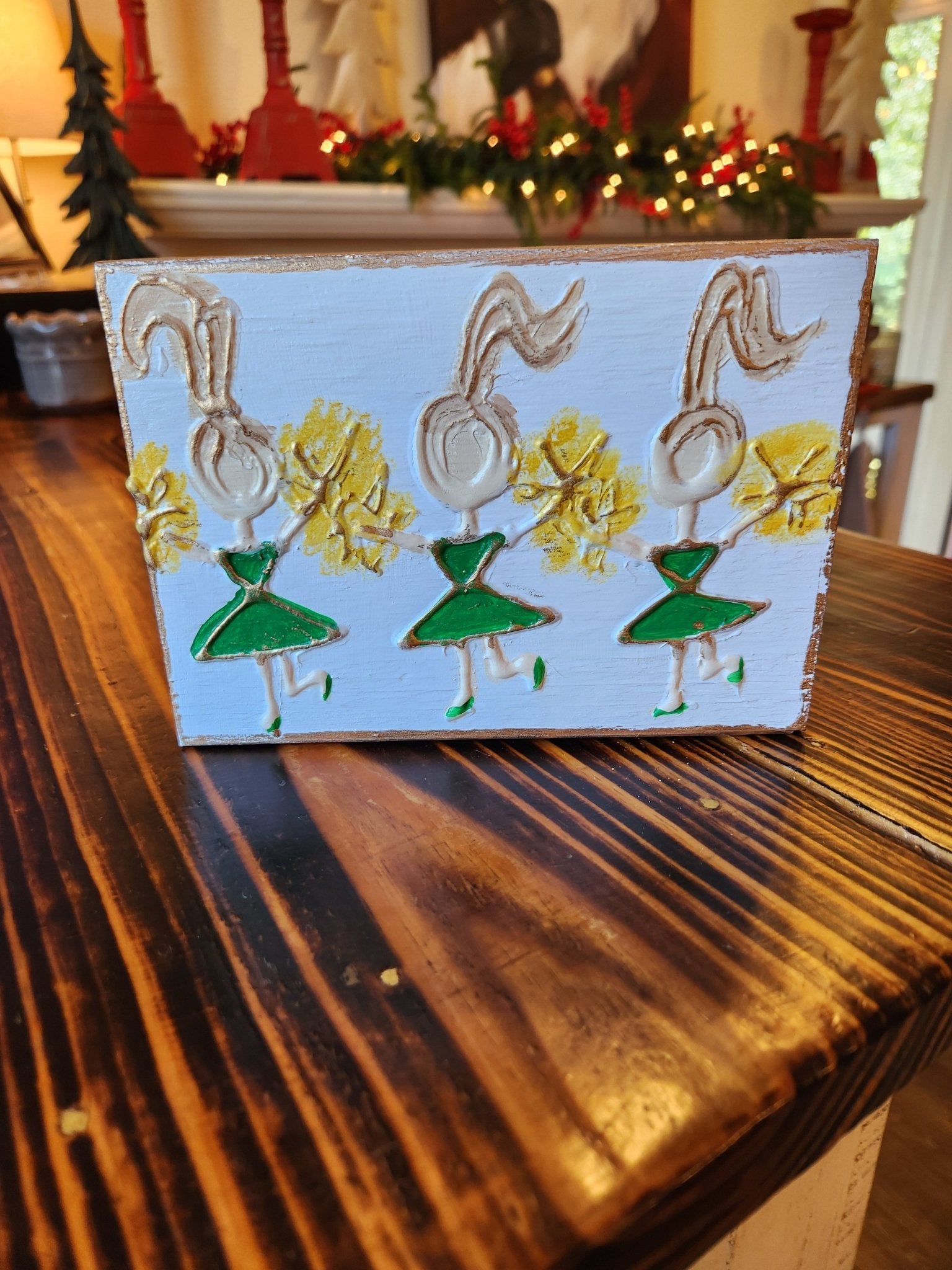 Cheer Squad Wood Block (Multiple Colors Available) - Blissful Boutique