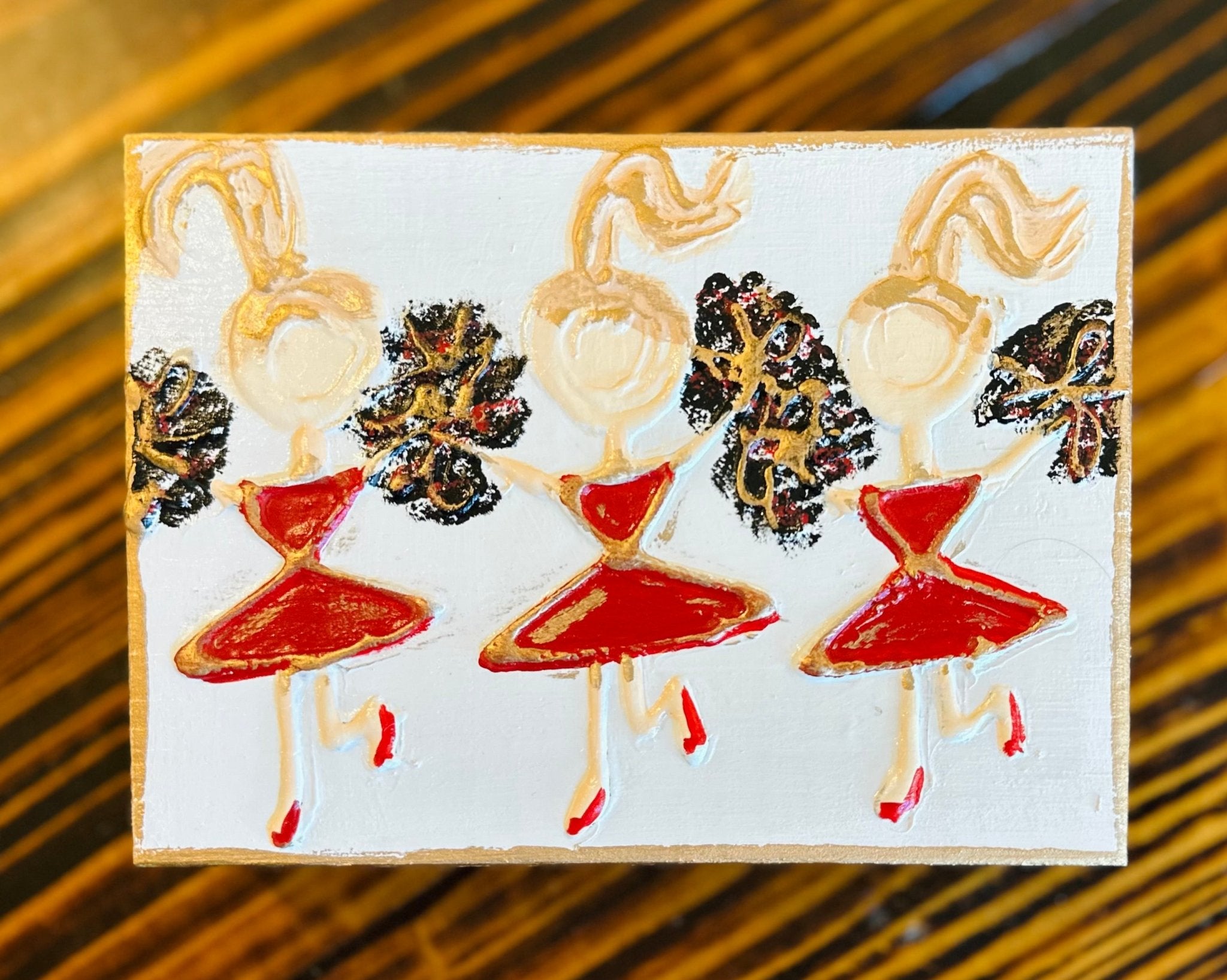 Cheer Squad Wood Block (Multiple Colors Available) - Blissful Boutique