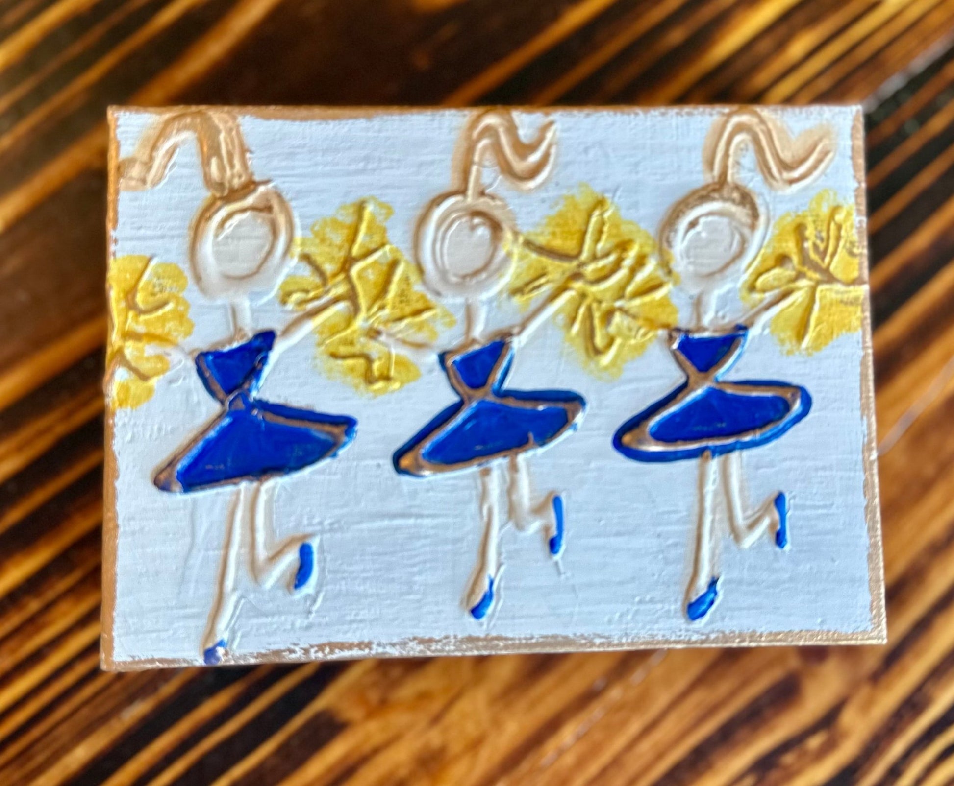 Cheer Squad Wood Block (Multiple Colors Available) - Blissful Boutique