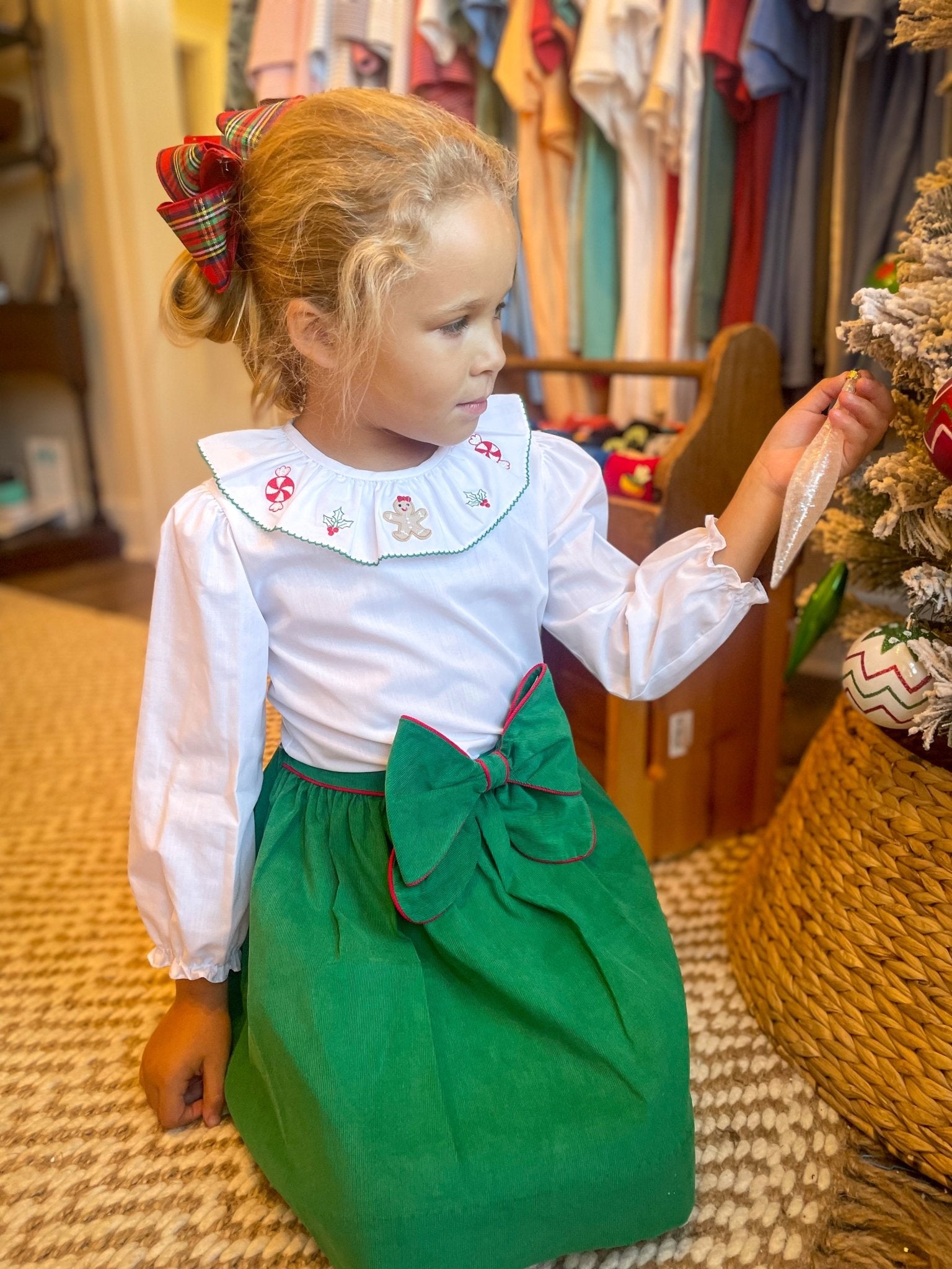 Christmas Corduroy Skirt - Blissful Boutique