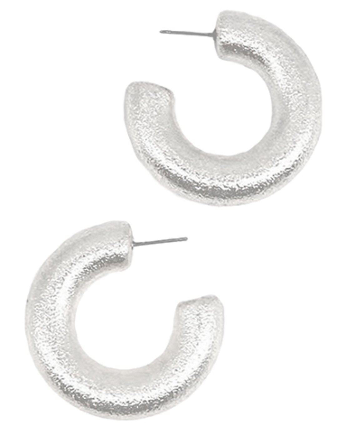 Chunky Metal Hoops - Blissful Boutique