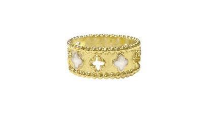 Clover Station Textured Ring - Blissful Boutique