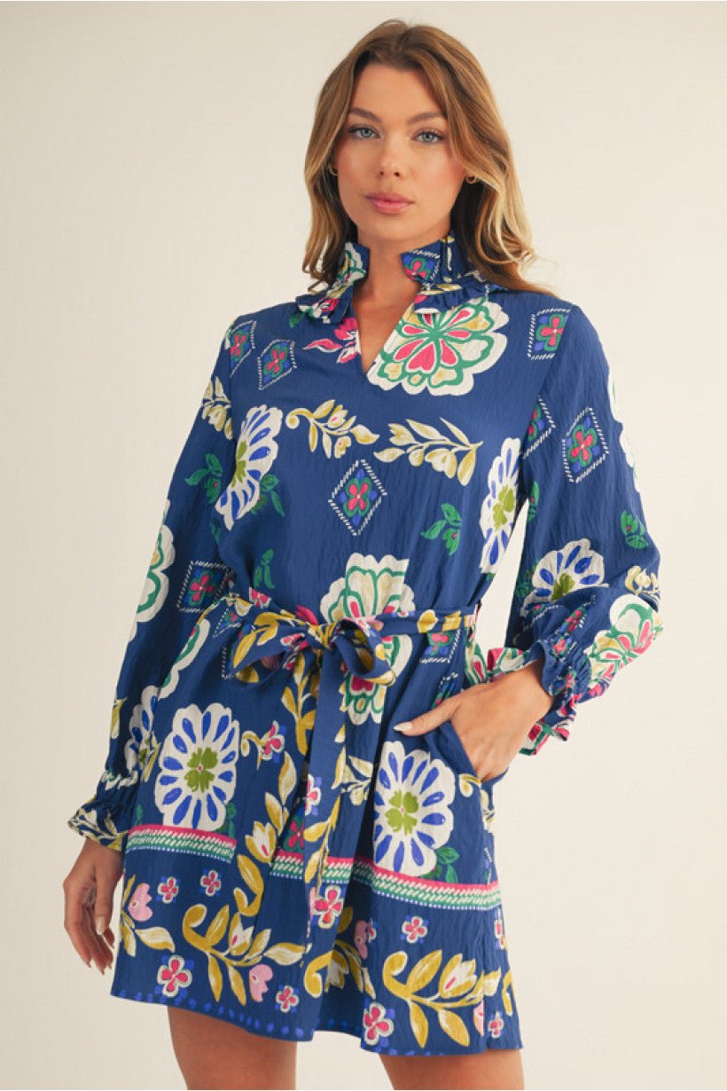Cobalt Dress - Blissful Boutique